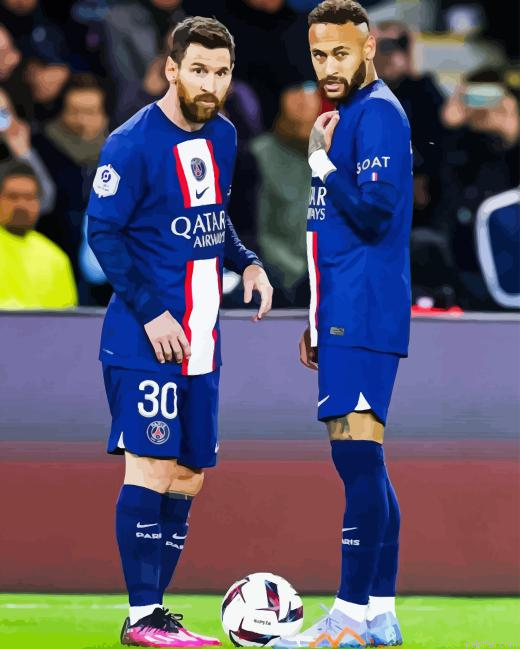 Messi And Neymar Paint By Numbers.png
