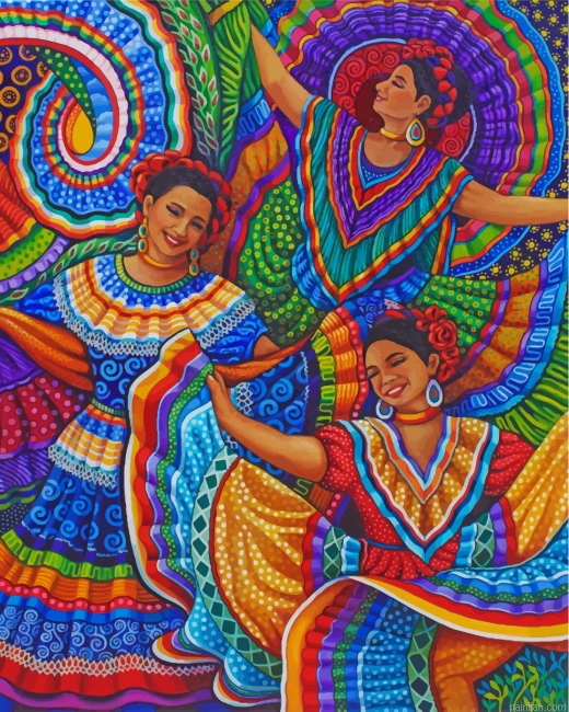 Mexican Folk Dancers Paint By Number.png