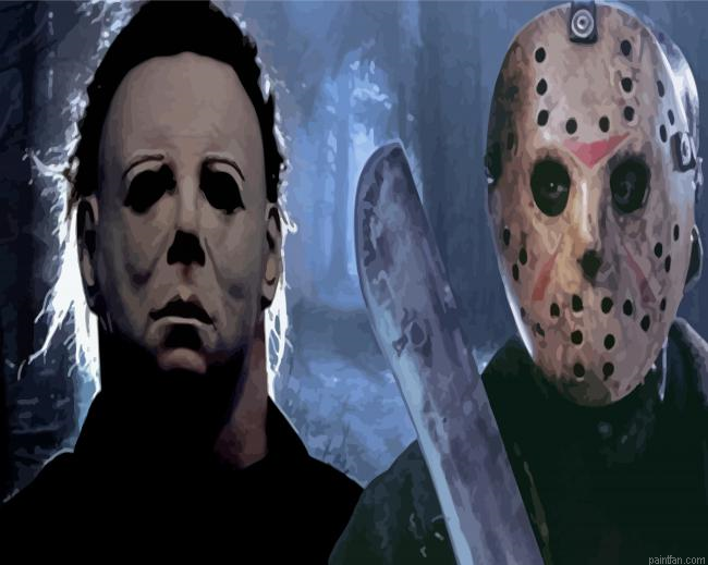 Michael Myers And Jason Paint By Numbers.png