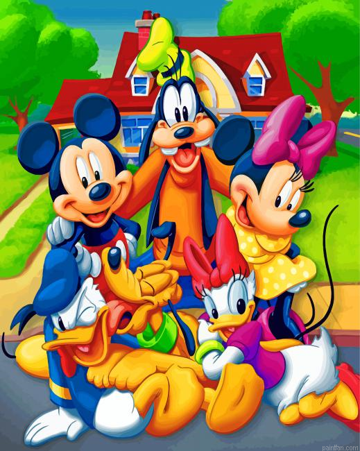 Mickey And Friends Paint By Number.png