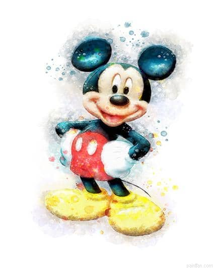 Mickey Cartoon Paint By Numbers.png