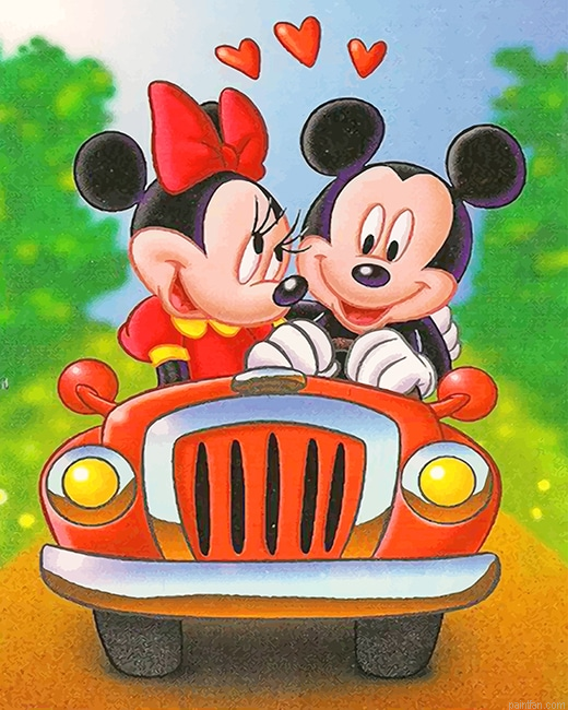 Mickey Mouse And Minnie Mouse New Paint By Numbers.png