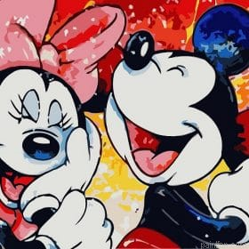 Mickey Mouse And Minnie Paint By Numbers.png