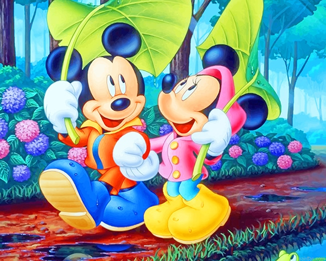 Mickey Mouse And Minnie New Paint By Numbers.png