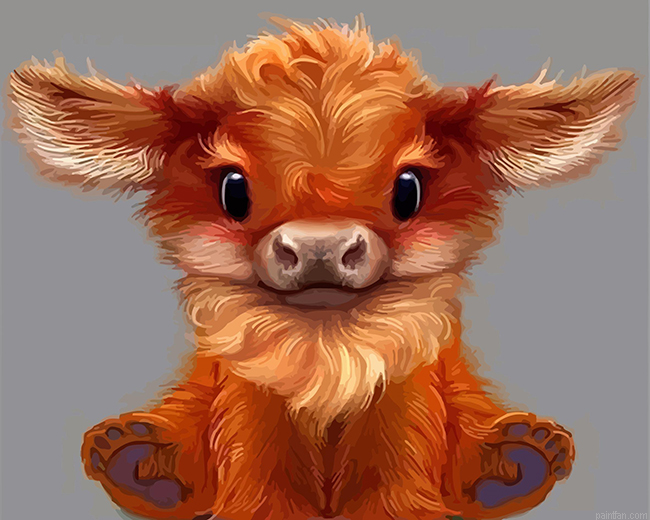 Mignon Cow Paint By Numbers.png