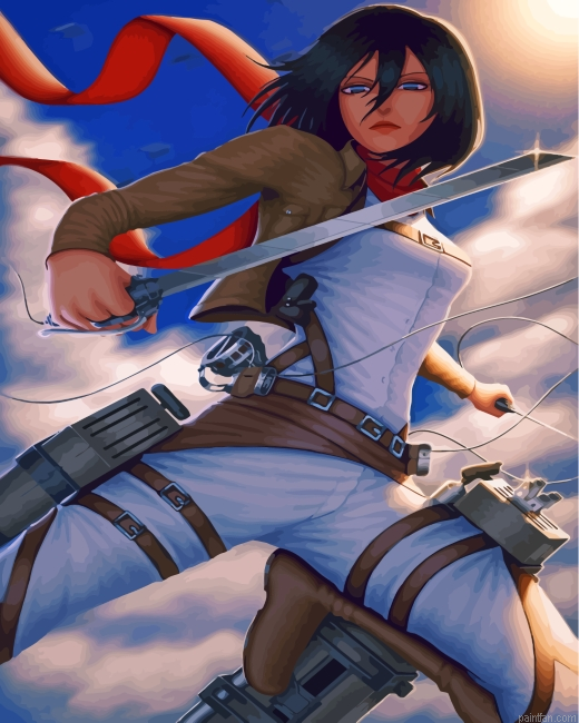 Mikasa Ackerman Art Paint By Number.png