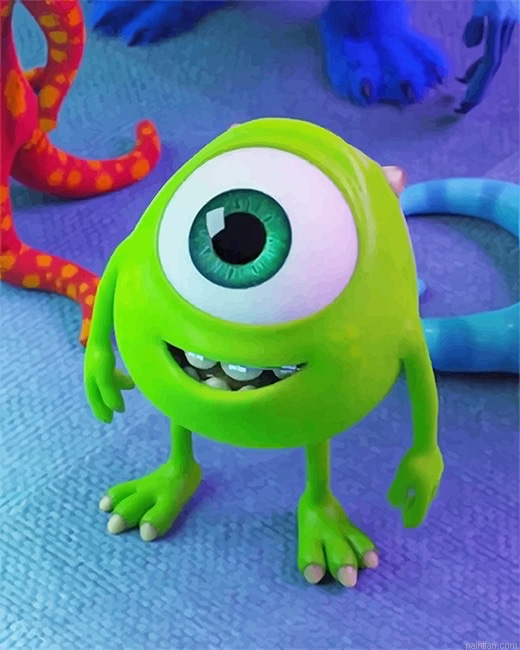 Mike Wazowski New Paint By Numbers.png