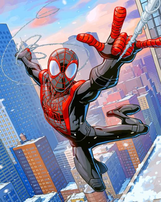 Miles Morales Spider Man Hero Paint By Numbers.png