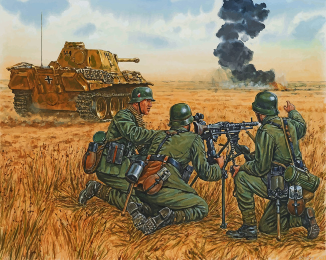 Military Soldiers In War Paint By Number.png