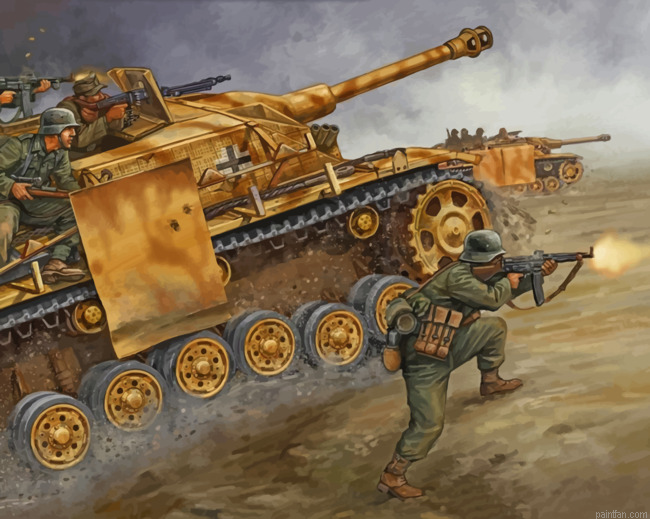 Military Tank Ww2 Paint By Numbers.png