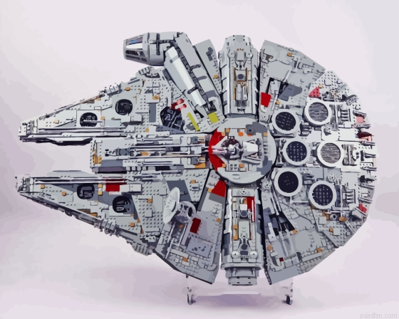 Millennium Falcon Star Wars Paint By Numbers.png