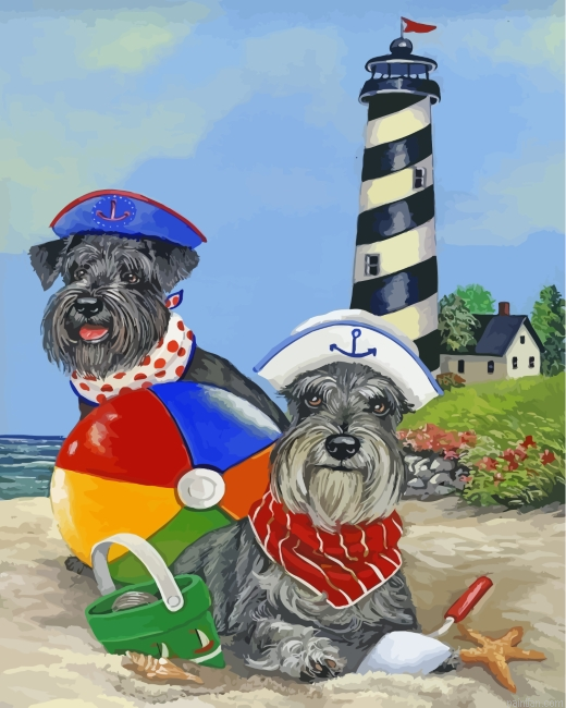 Miniature Schnauzer Dogs Paint By Number.png