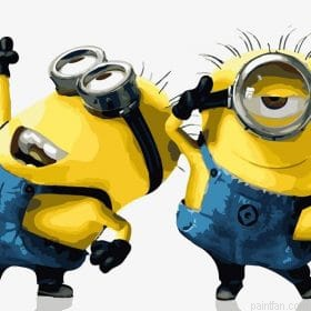 Minions Cartoon Paint By Numbers.png