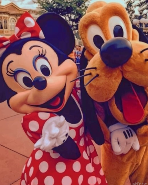 Minnie Mouse And Pluto New Paint By Numbers.png