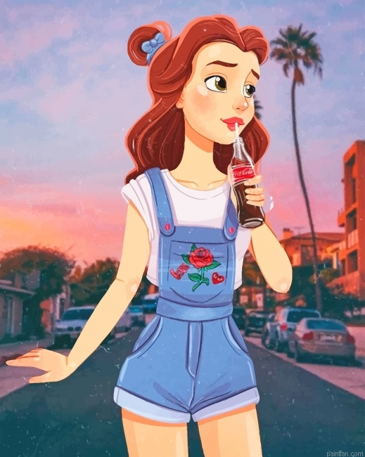 Modern Belle Disney Princess New Paint By Numbers.png