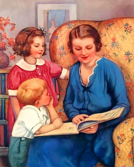 Mom Reading A Book Paint By Number.png