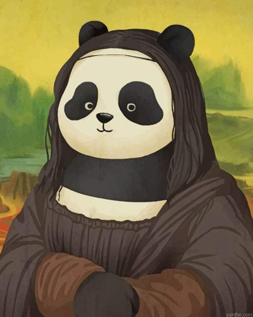 Mona Lisa Panda New Paint By Numbers.png