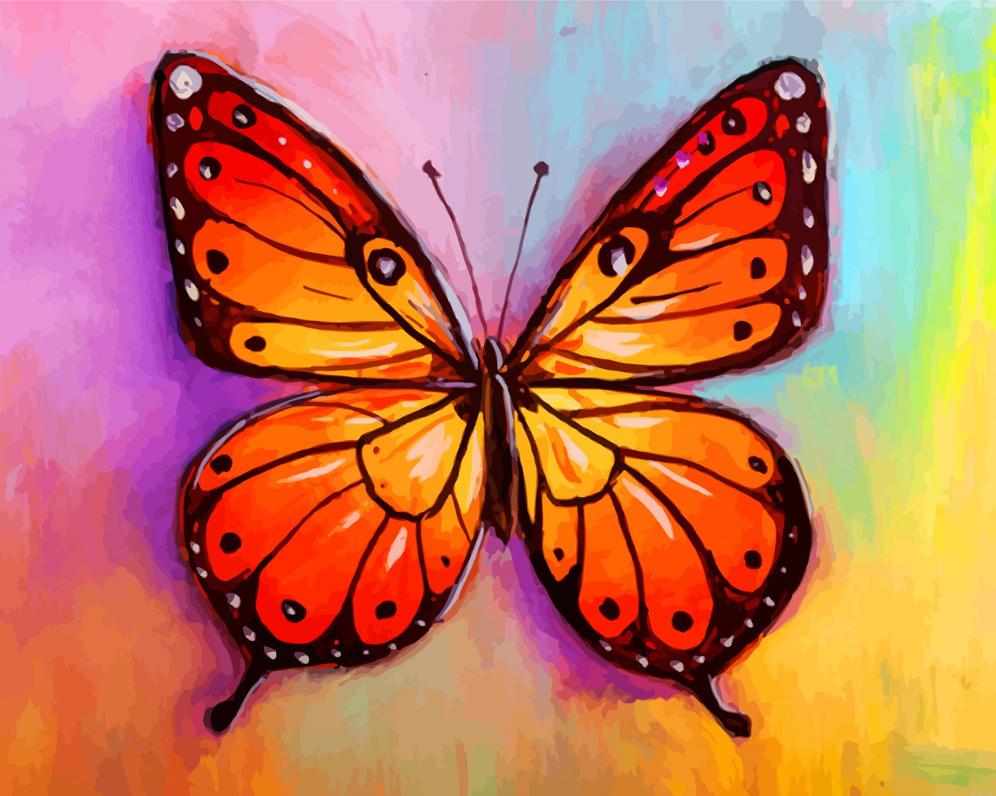 Monarch Butterfly Paint By Number.png