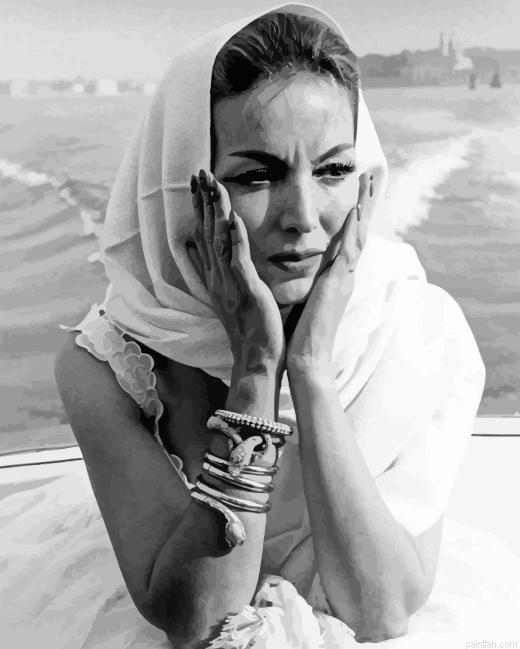 Monochrome Maria Felix Paint By Numbers.png