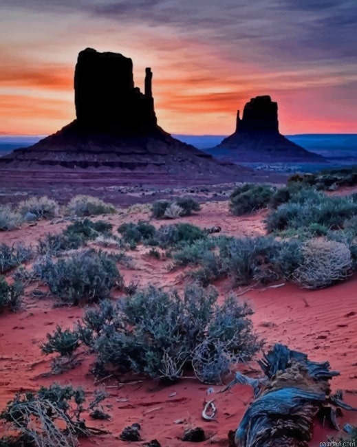 Monument Valley Desert Arizona New Paint By Numbers.png