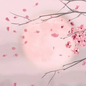 Moon And Cherry Blossom Paint By Numbers.png