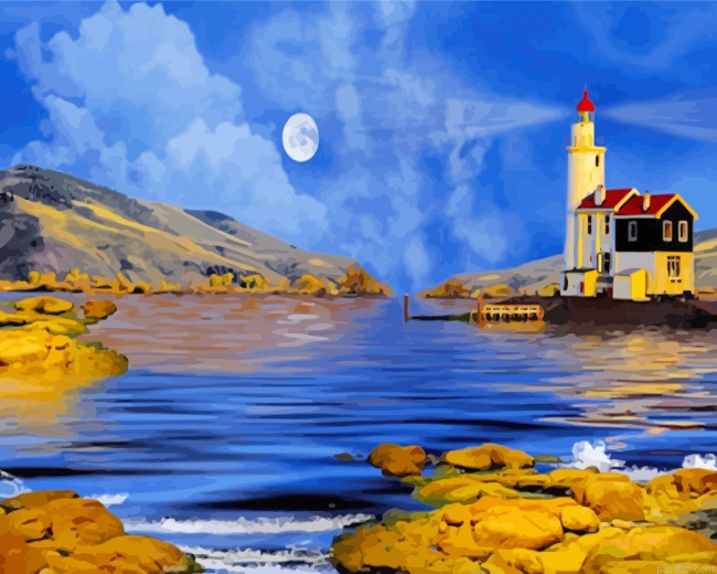 Moonlight Lighthouse Paint By Number.png