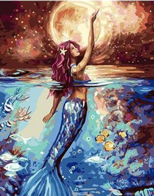 Moonlight Mermaid Paint By Numbers.png