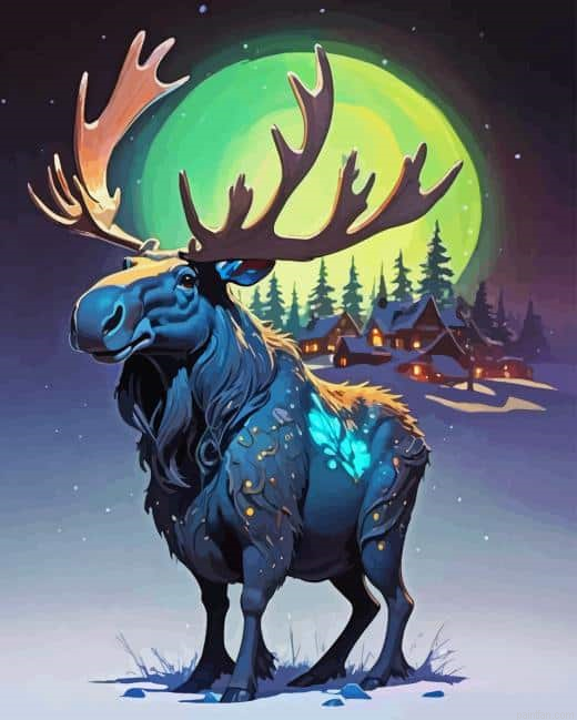 Moose And Moon Paint By Numbers.png