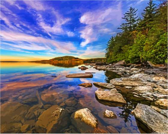 Moosehead Lake Maine Paint By Numbers.png