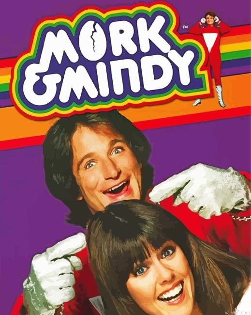 Mork And Mindy Poster Paint By Numbers.png