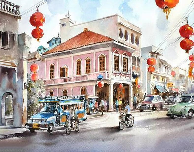 Morning At Bangkok Paint By Numbers.png