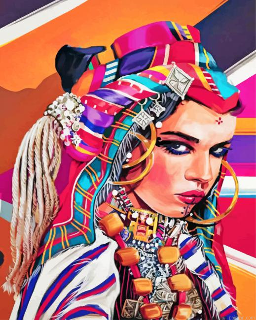 Moroccan Amazigh Woman Paint By Number.png