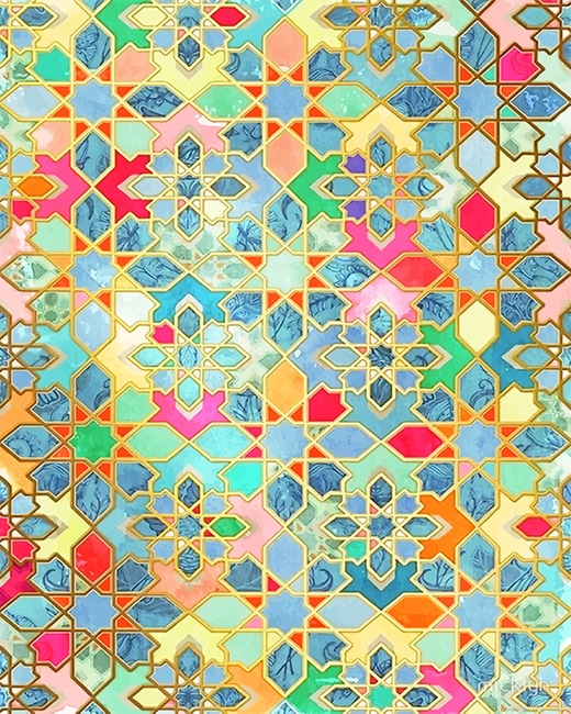 Moroccan Colorful Mosaic Paint By Number.png