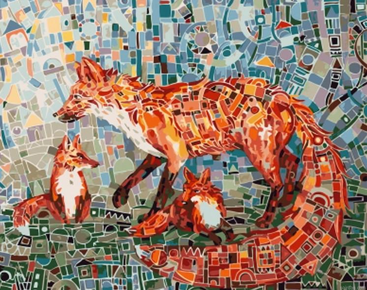Mosaic Fox Paint By Numbers.png