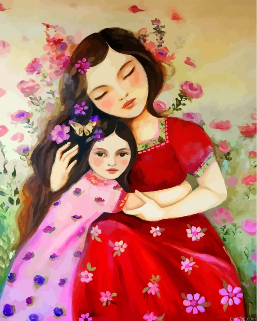 Mother And Daughter Paint By Number.png