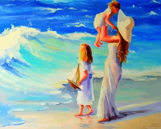 Mother And Daughters Paint By Number.png