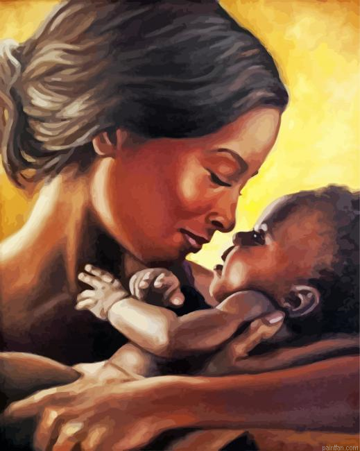 Mother And Son Paint By Number.png