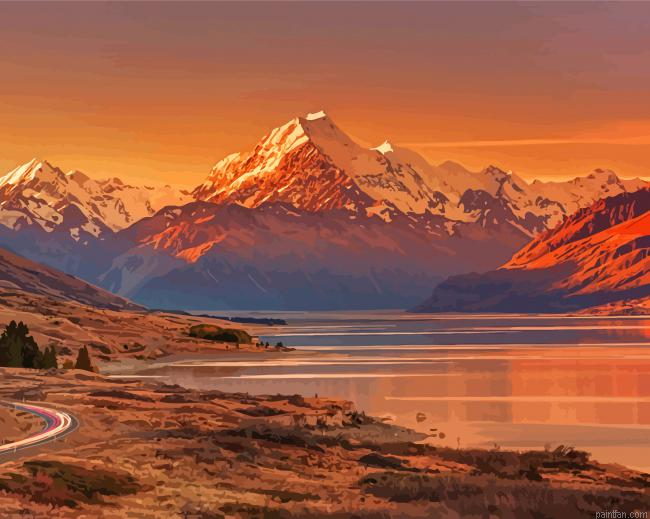 Mount Cook New Zealand Paint By Numbers.png