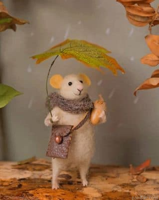 Mouse In Autumn New Paint By Numbers.png