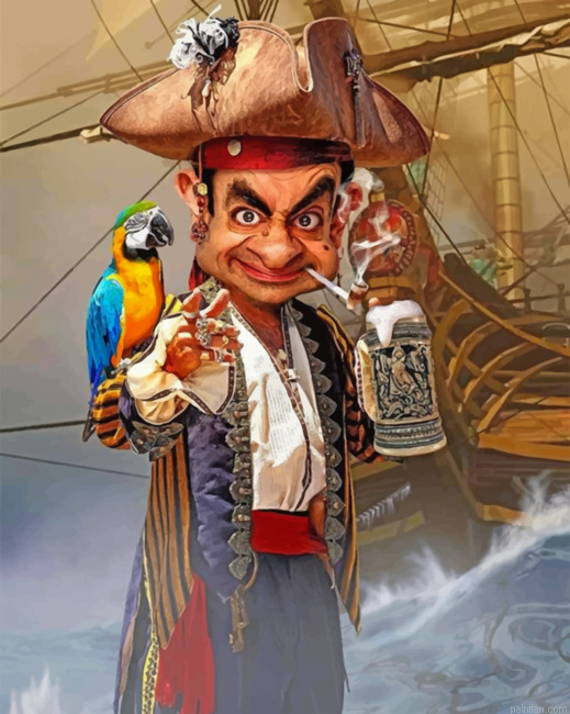 Mr Bean Pirate Paint By Number.png