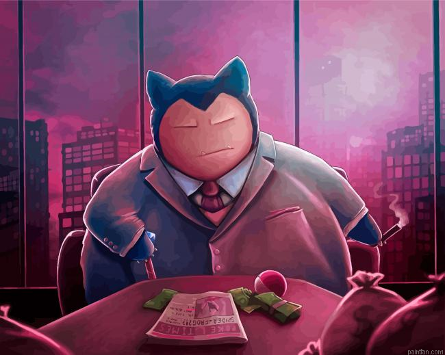 Mr Snorlax Pokemon Paint By Numbers.png