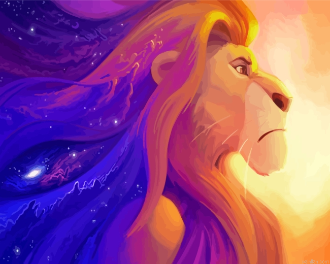 Mufasa Lion King Paint By Number.png
