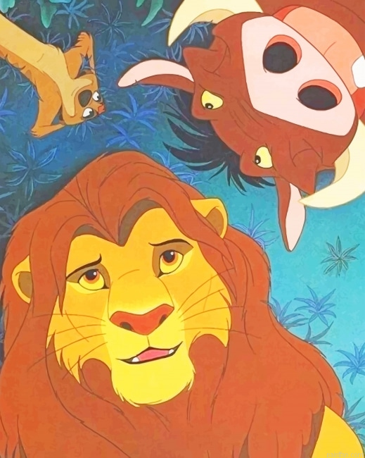 Mufasa And Timon And Pumbaa Paint By Numbers.png