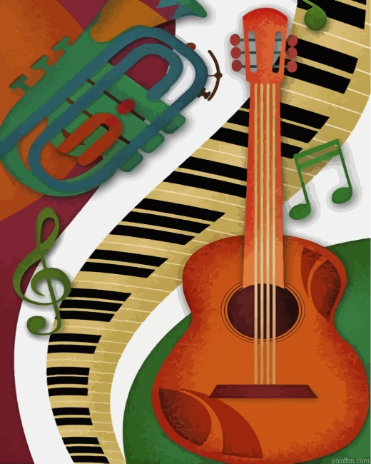 Musical Instruments Paint By Number.png