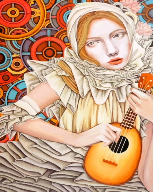 Musician Lady Paint By Number.png
