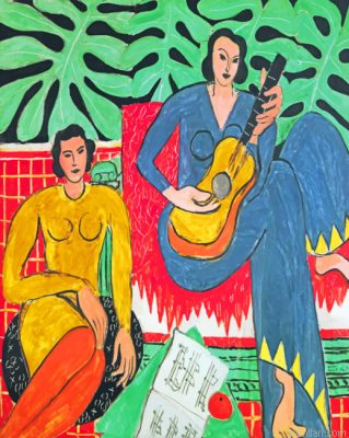 Musician Women Matisse Paint By Number.png