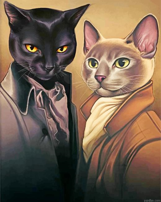 Mysterious Cats Paint By Number.png