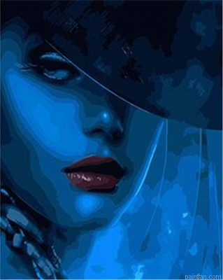 Mysterious Woman Paint By Numbers.png