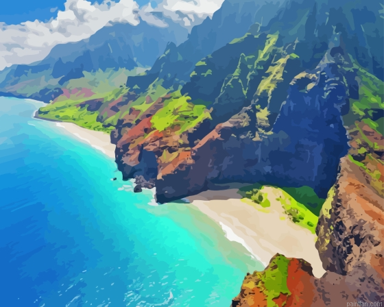 Na Pali Coast Beach Paint By Numbers.png