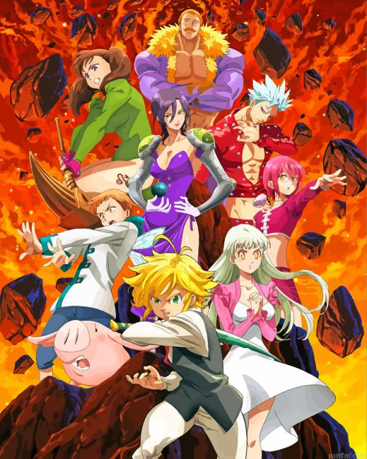 Nanatsu The Seven Deadly Sins Paint By Numbers.png